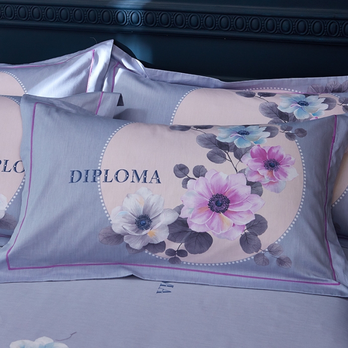 91家纺网 家纺一手货源 找家纺 雲归梦 2019全棉活性大版中国风花卉四件套 锦瑟