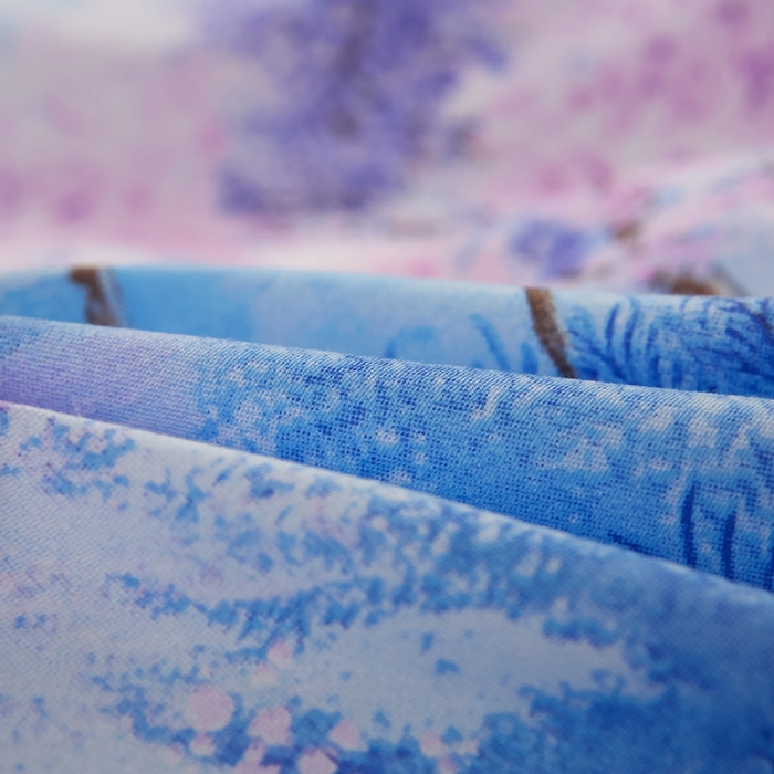 91家纺网 家纺一手货源 找家纺 雲归梦 2019全棉活性大版中国风花卉四件套 梦游仙境