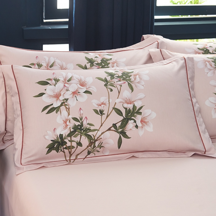 91家纺网 家纺一手货源 找家纺 雲归梦 2019全棉活性大版中国风花卉四件套 音澜