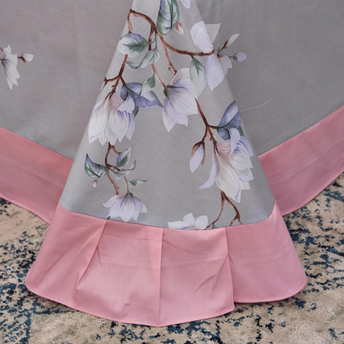 91家纺网 家纺一手货源 找家纺 雲归梦家纺2019新款13372全棉活性大版四件套 芳华-粉