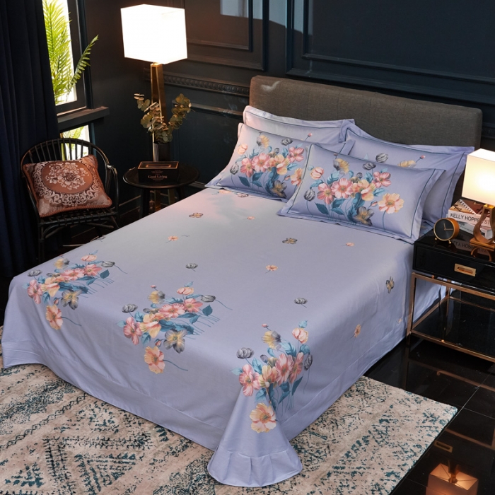 91家纺网 家纺一手货源 找家纺 雲归梦家纺 2019新款13372全棉活性大版四件套 仙缘