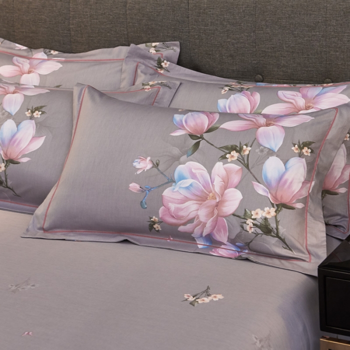 91家纺网 家纺一手货源 找家纺 雲归梦家纺2019新款13372全棉活性大版四件套爱的心怡兰