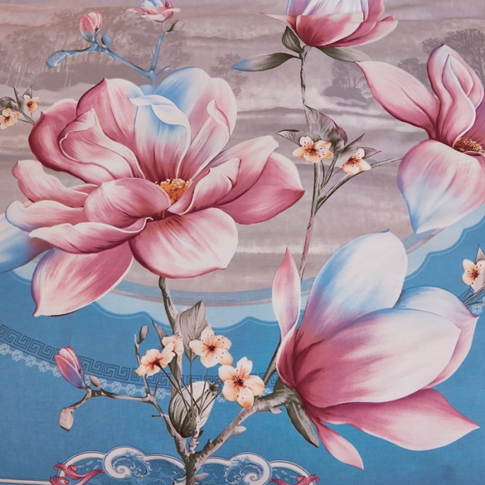 91家纺网 家纺一手货源 找家纺 雲归梦家纺2019新款13372全棉活性大版四件套爱的心怡兰