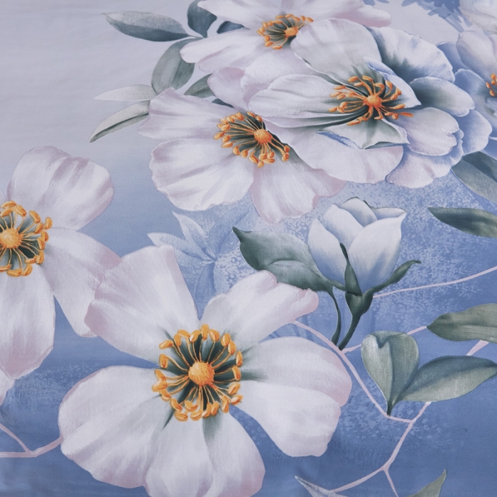 91家纺网 家纺一手货源 找家纺 雲归梦家纺 2019新款13372全棉活性大版四件套 暗香