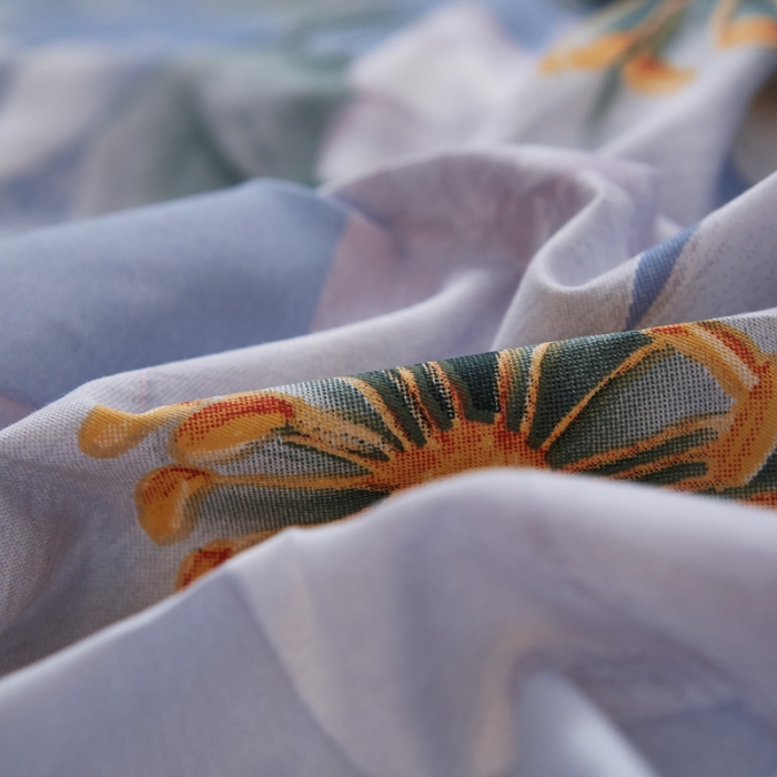 91家纺网 家纺一手货源 找家纺 雲归梦家纺 2019新款13372全棉活性大版四件套 暗香