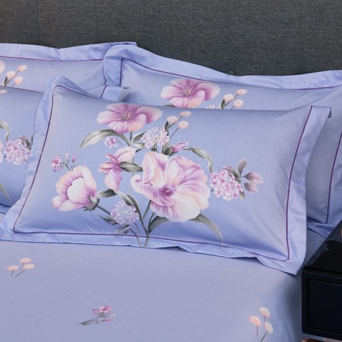 91家纺网 家纺一手货源 找家纺 雲归梦家纺2019新款13372全棉活性大版四件套 花开漫舞