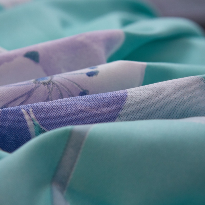 91家纺网 家纺一手货源 找家纺 雲归梦家纺 2019新款13372全棉活性大版四件套 花木槿