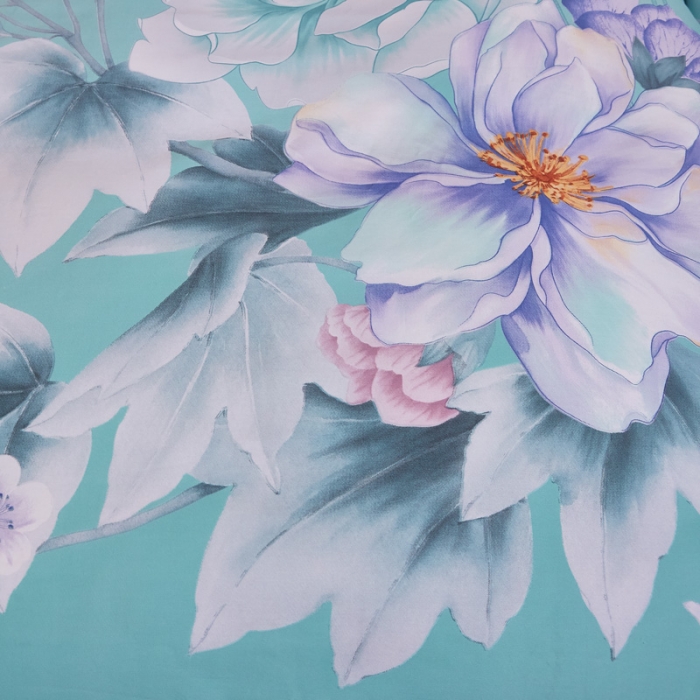 91家纺网 家纺一手货源 找家纺 雲归梦家纺 2019新款13372全棉活性大版四件套 花木槿