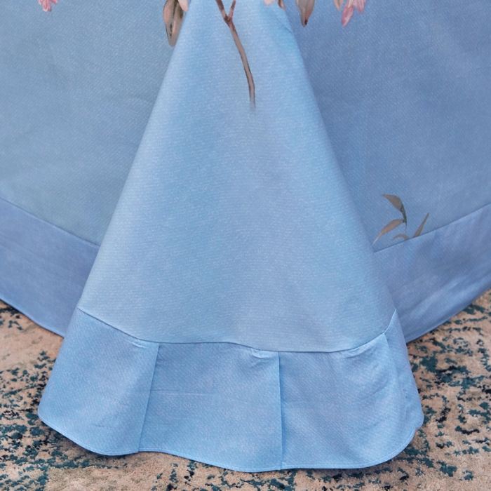 91家纺网 家纺一手货源 找家纺 雲归梦家纺 2019新款13372全棉活性大版四件套 花意兰