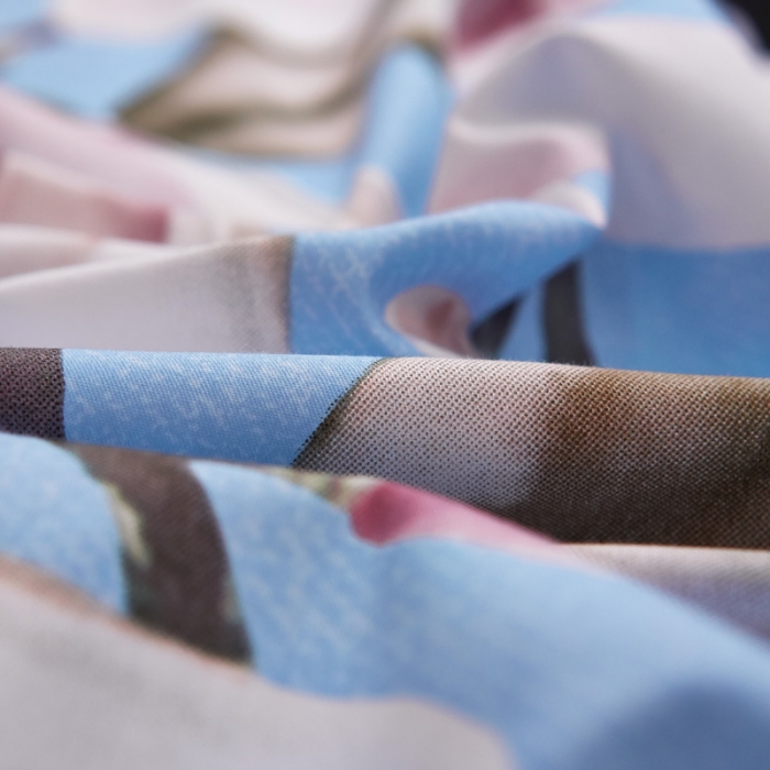 91家纺网 家纺一手货源 找家纺 雲归梦家纺 2019新款13372全棉活性大版四件套 花意兰