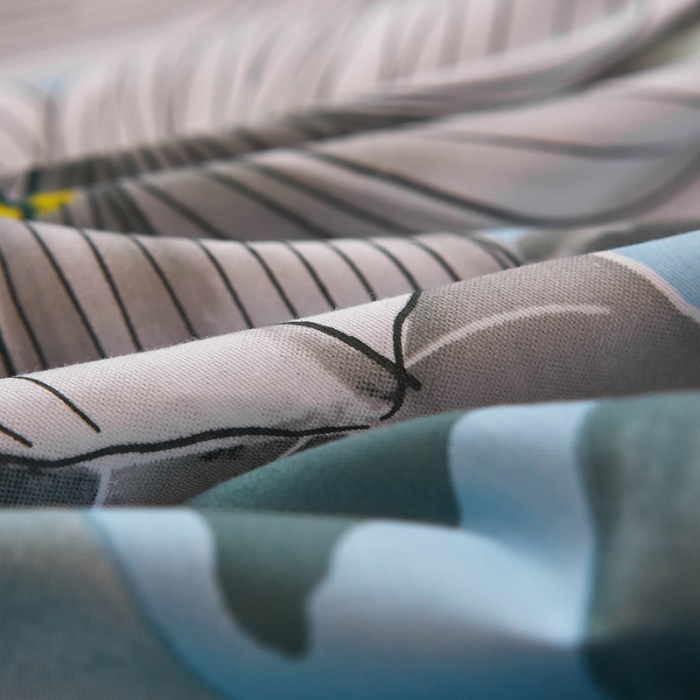 91家纺网 家纺一手货源 找家纺 雲归梦家纺 2019新款13372全棉活性大版四件套 花月吟