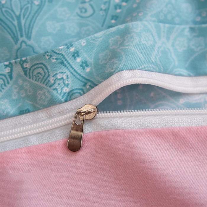 91家纺网 家纺一手货源 找家纺 雲归梦家纺2019新款13372全棉活性大版四件套静若繁花兰