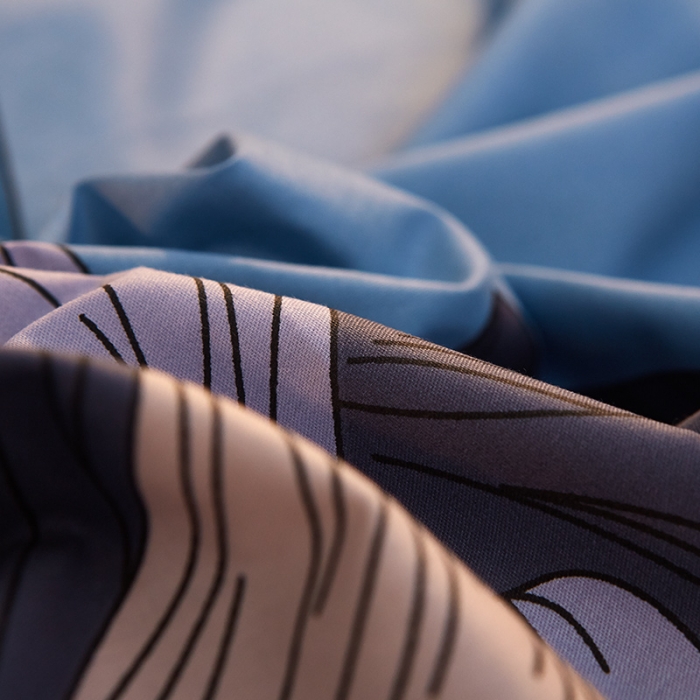 91家纺网 家纺一手货源 找家纺 雲归梦家纺 2019新款13372全棉活性大版四件套 龙舌兰