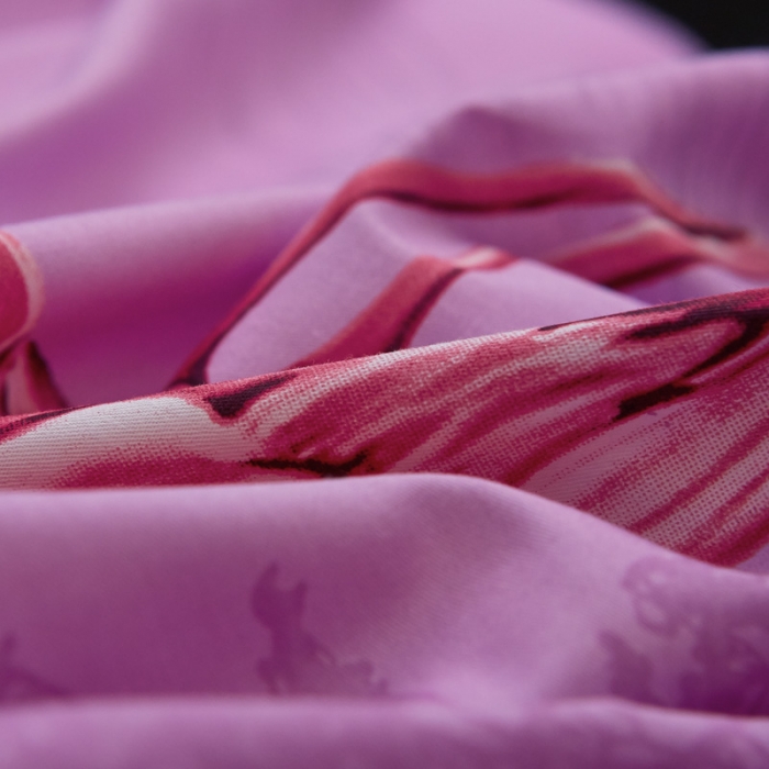 91家纺网 家纺一手货源 找家纺 雲归梦家纺2019新款13372全棉活性大版四件套罗拉之翼紫