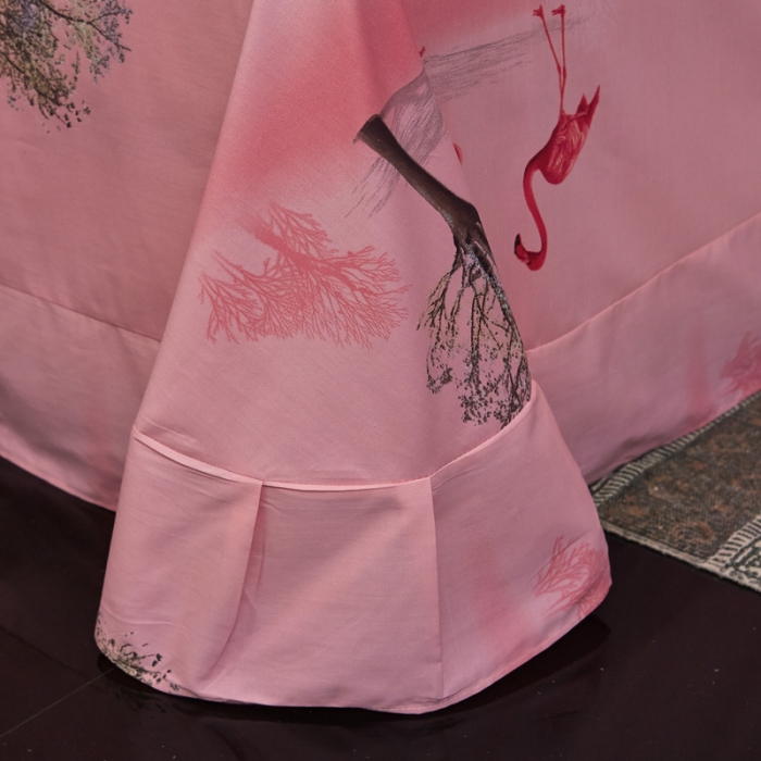 91家纺网 家纺一手货源 找家纺 雲归梦家纺2019新款13372全棉活性大版四件套罗拉之翼紫