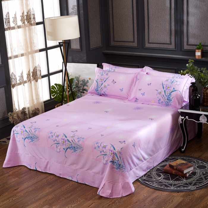 91家纺网 家纺一手货源 找家纺 雲归梦家纺2019新款13372全棉活性大版四件套 梦里水仙