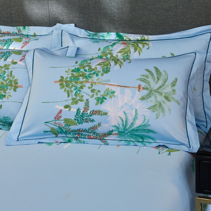 91家纺网 家纺一手货源 找家纺 雲归梦家纺2019新款13372全棉活性大版四件套 南海风情