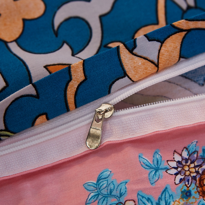 91家纺网 家纺一手货源 找家纺 雲归梦家纺 2019新款13372全棉活性大版四件套 三生缘