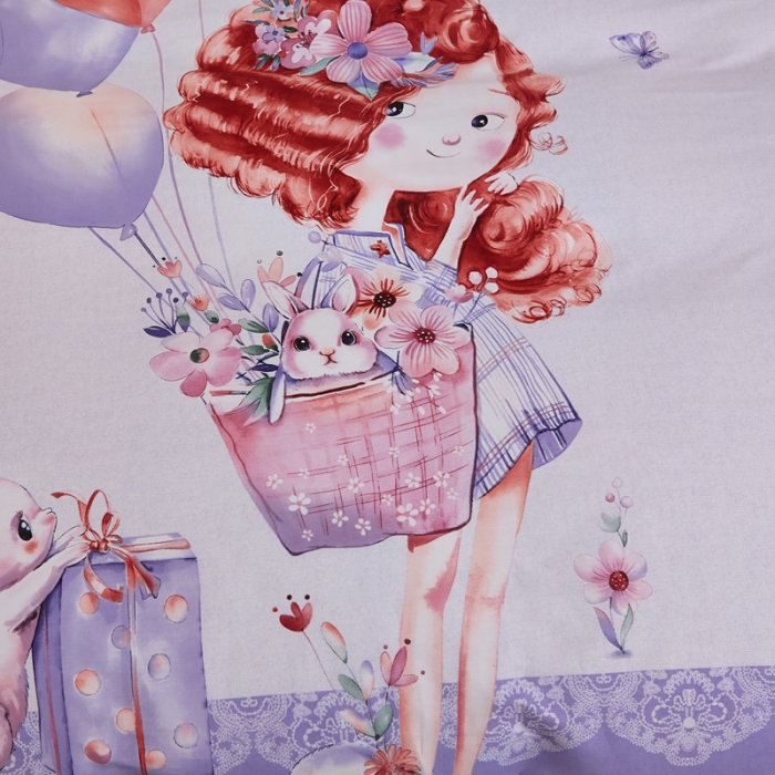 91家纺网 家纺一手货源 找家纺 雲归梦家纺2019新款13372全棉活性大版四件套 甜心宝贝