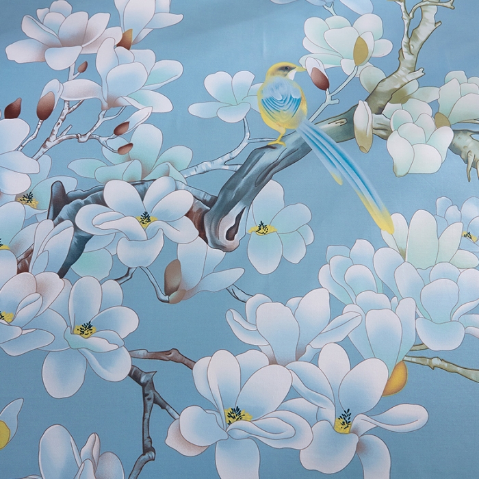 91家纺网 家纺一手货源 找家纺 雲归梦家纺2019新款13372全棉活性大版四件套 喜上眉梢