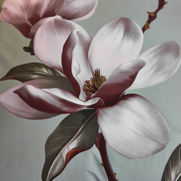 91家纺网 家纺一手货源 找家纺 雲归梦家纺2019新款13372全棉活性大版四件套 幽兰水绿