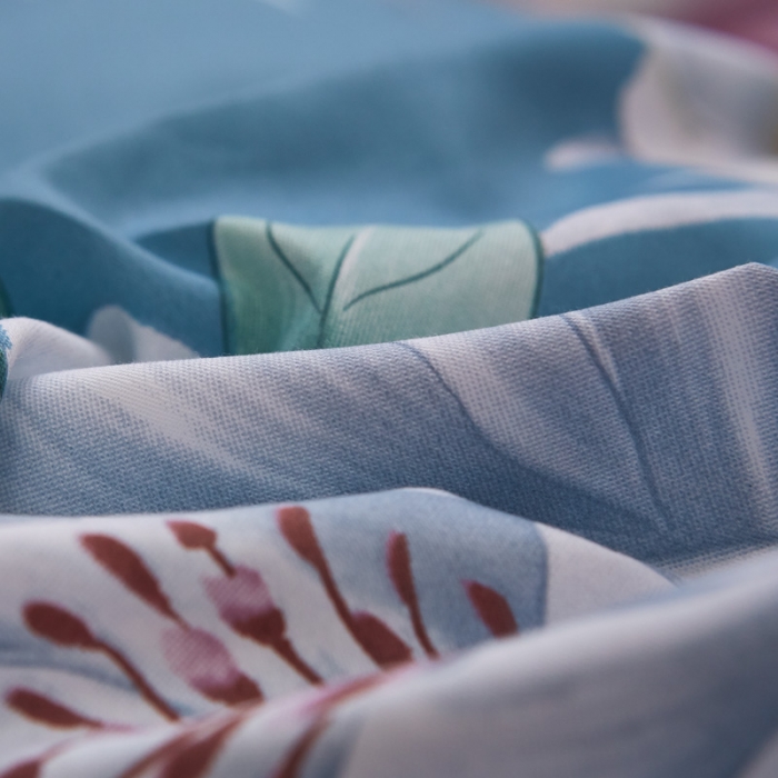 91家纺网 家纺一手货源 找家纺 雲归梦家纺 2019新款13372全棉活性大版四件套 竹恋兰