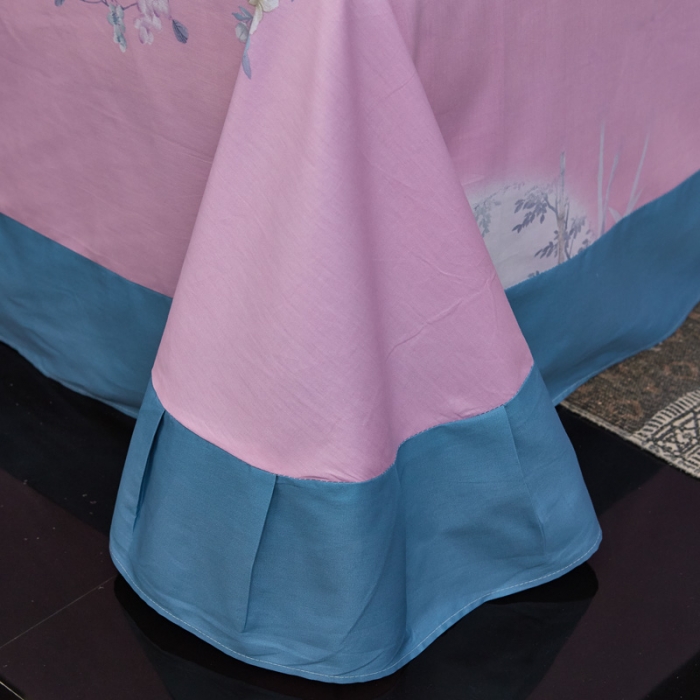 91家纺网 家纺一手货源 找家纺 雲归梦家纺 2019新款13372全棉活性大版四件套 竹恋兰