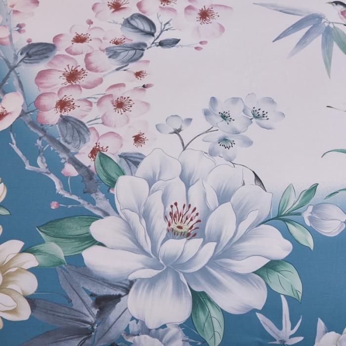 91家纺网 家纺一手货源 找家纺 雲归梦家纺 2019新款13372全棉活性大版四件套 竹恋兰