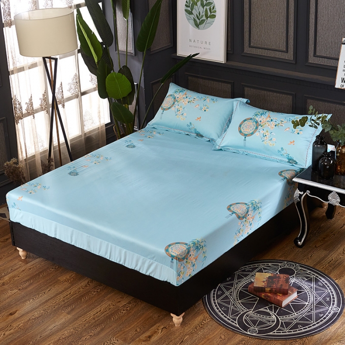 91家纺网 家纺一手货源 找家纺 雲归梦家纺 2019新款13372全棉活性大版四件套 竹林风