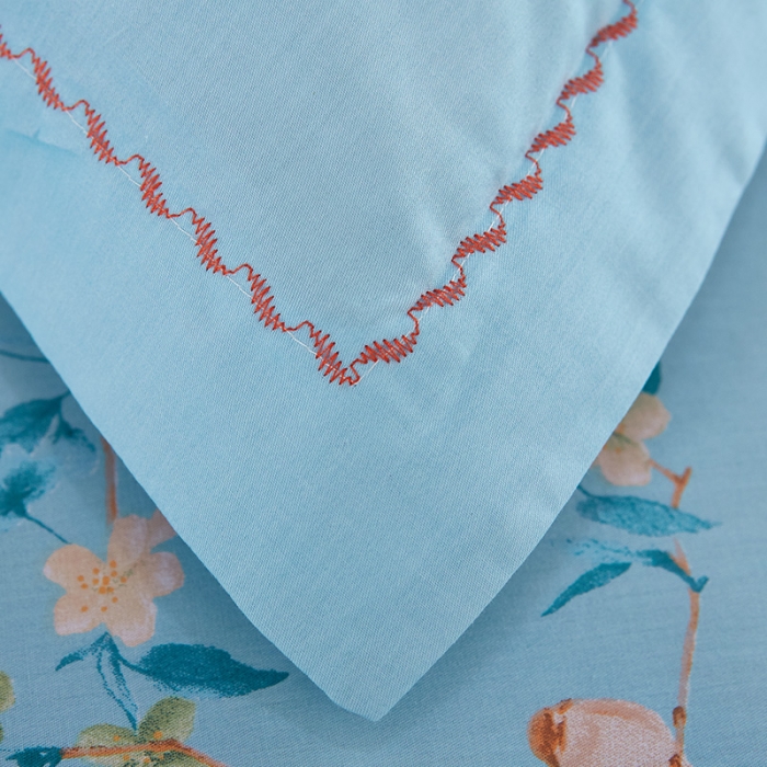 91家纺网 家纺一手货源 找家纺 雲归梦家纺 2019新款13372全棉活性大版四件套 竹林风