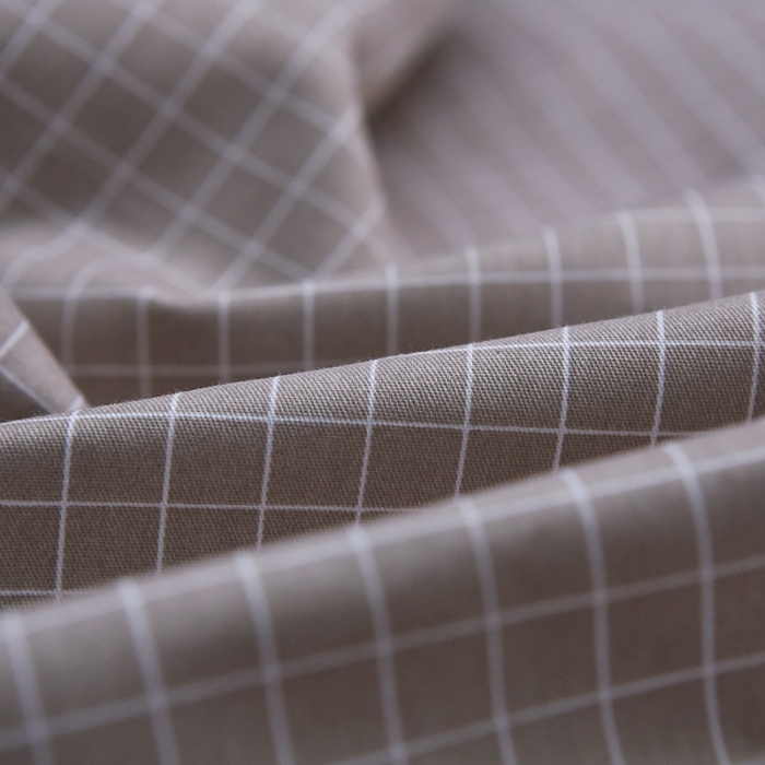 91家纺网 家纺一手货源 找家纺 雲归梦 北欧简约全棉绣花四件套 圣托里尼-格灰