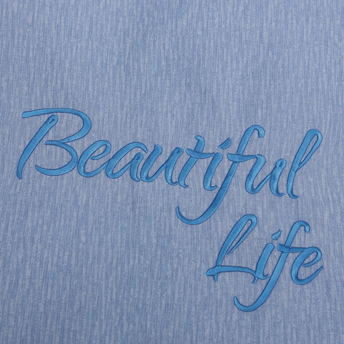 91家纺网 家纺一手货源 找家纺 雲归梦 北欧简约全棉绣花四件套 圣托里尼-海蓝