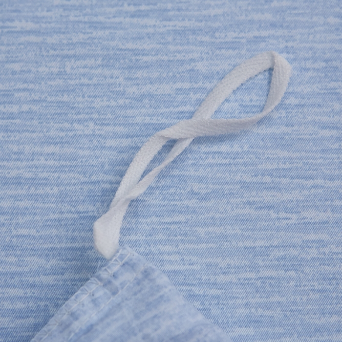 91家纺网 家纺一手货源 找家纺 雲归梦 北欧简约全棉绣花四件套 圣托里尼-海蓝