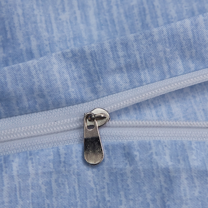 91家纺网 家纺一手货源 找家纺 雲归梦 北欧简约全棉绣花四件套 圣托里尼-海蓝