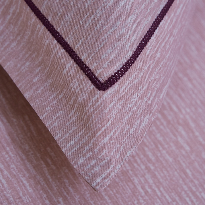 91家纺网 家纺一手货源 找家纺 雲归梦 北欧简约全棉绣花四件套 圣托里尼-浅咖