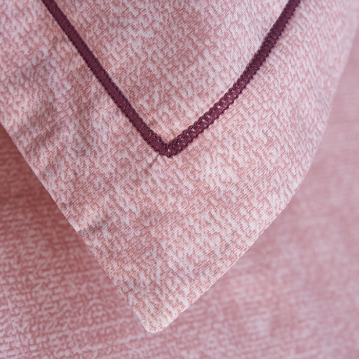 91家纺网 家纺一手货源 找家纺 雲归梦 北欧简约全棉绣花四件套 圣托里尼-浅棕色