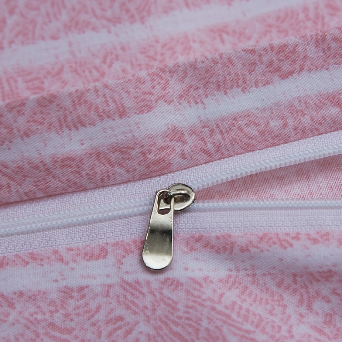 91家纺网 家纺一手货源 找家纺 雲归梦 北欧简约全棉绣花四件套 圣托里尼-粉玉