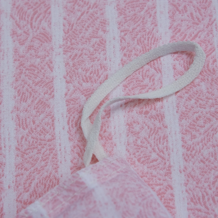 91家纺网 家纺一手货源 找家纺 雲归梦 北欧简约全棉绣花四件套 圣托里尼-粉玉