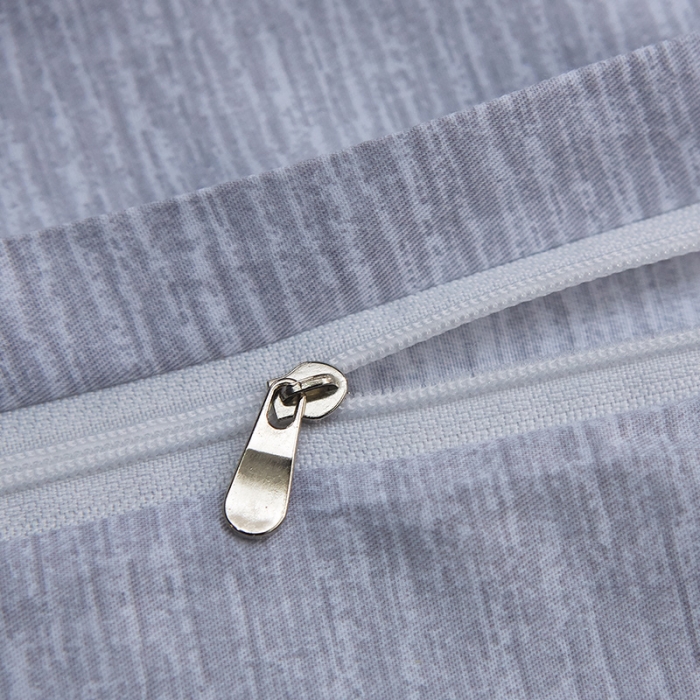 91家纺网 家纺一手货源 找家纺 雲归梦 北欧简约全棉绣花四件套 圣托里尼-米灰