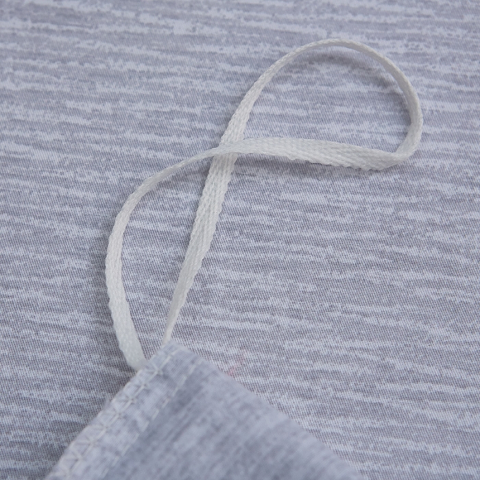 91家纺网 家纺一手货源 找家纺 雲归梦 北欧简约全棉绣花四件套 圣托里尼-米灰