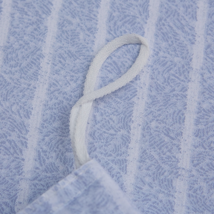 91家纺网 家纺一手货源 找家纺 雲归梦 北欧简约全棉绣花四件套 圣托里尼-青蓝