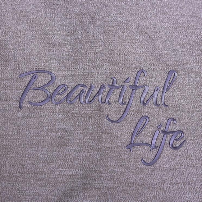 91家纺网 家纺一手货源 找家纺 雲归梦 北欧简约全棉绣花四件套 圣托里尼-深灰