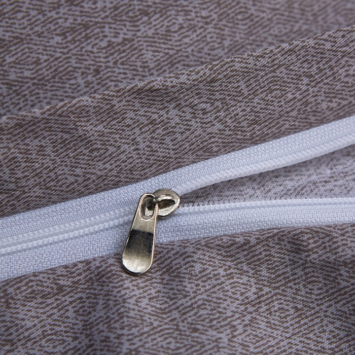 91家纺网 家纺一手货源 找家纺 雲归梦 北欧简约全棉绣花四件套 圣托里尼-深灰