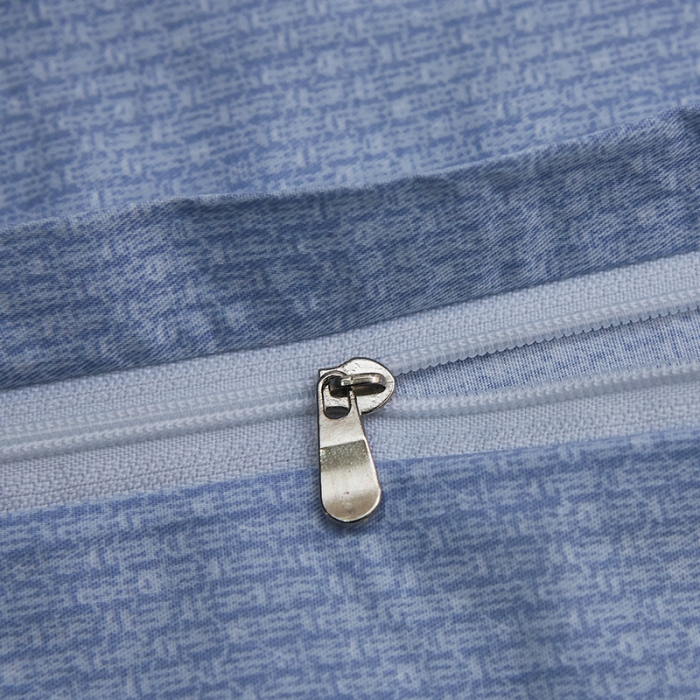 91家纺网 家纺一手货源 找家纺 雲归梦 北欧简约全棉绣花四件套 圣托里尼-水蓝