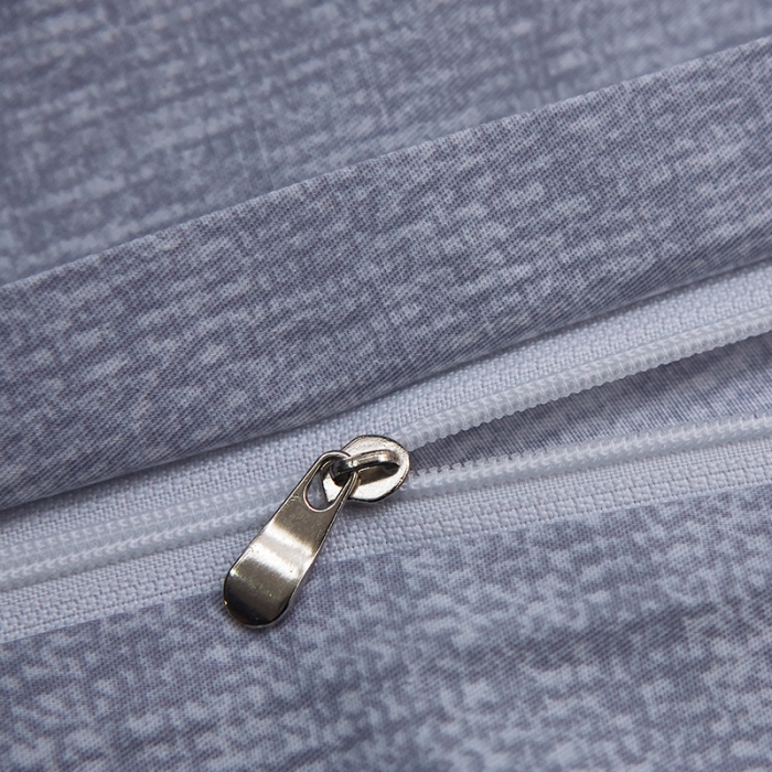 91家纺网 家纺一手货源 找家纺 雲归梦 北欧简约全棉绣花四件套 圣托里尼-太空灰