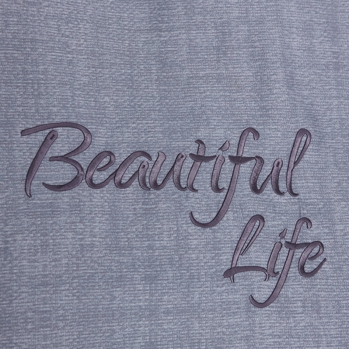 91家纺网 家纺一手货源 找家纺 雲归梦 北欧简约全棉绣花四件套 圣托里尼-太空灰