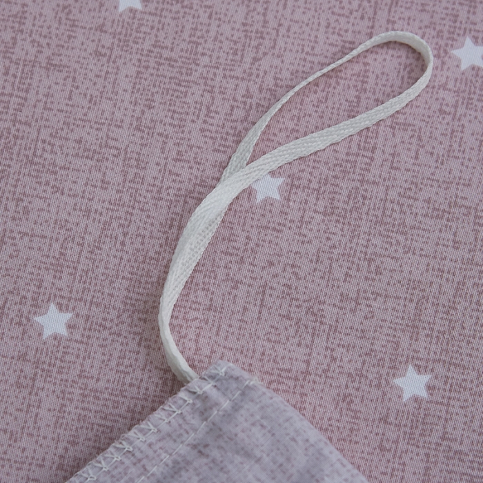 91家纺网 家纺一手货源 找家纺 雲归梦 北欧简约全棉绣花四件套 圣托里尼-星灰