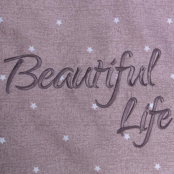 91家纺网 家纺一手货源 找家纺 雲归梦 北欧简约全棉绣花四件套 圣托里尼-星灰