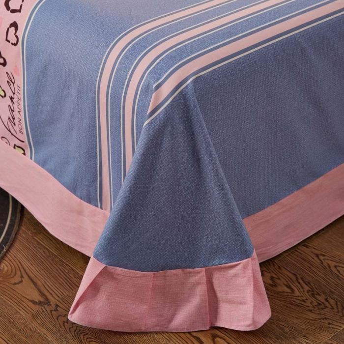 91家纺网 家纺一手货源 找家纺 雲归梦 2019新款多规格全棉加厚生态磨毛四件套 爱心豹纹