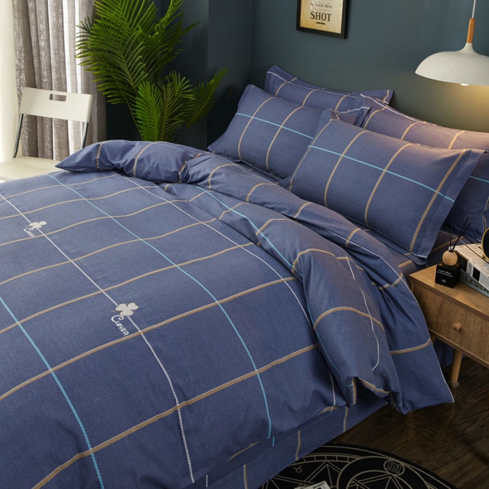 91家纺网 家纺一手货源 找家纺 雲归梦 2019新款多规格全棉加厚生态磨毛四件套 北美印象